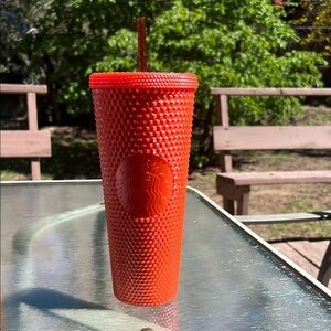 Starbucks Matte Orange Studded Tumbler 24oz Venti – Limited Edition, New